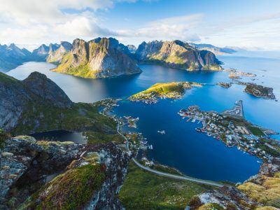 View of Reine in Lofoten, Norway